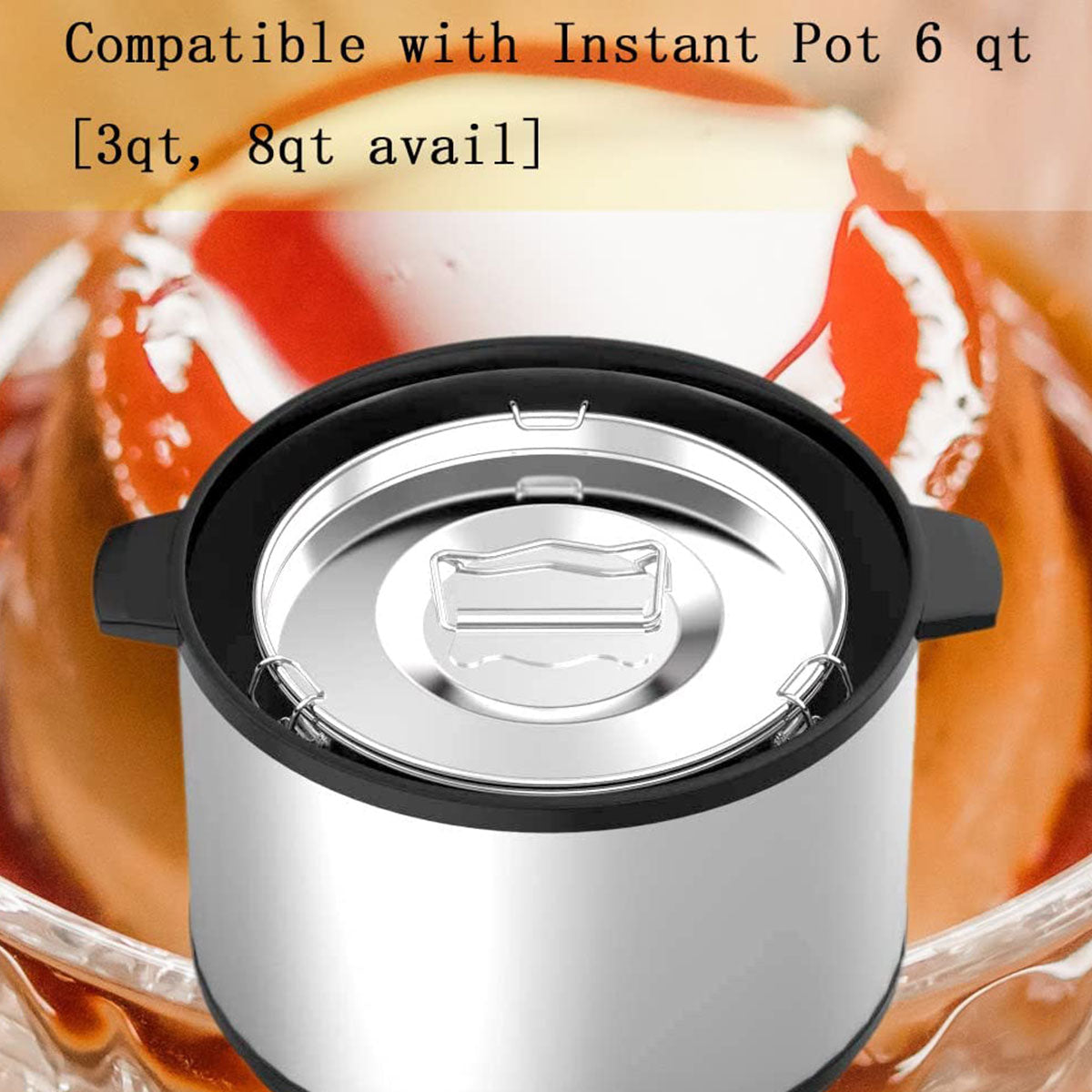 1.5QT Stainless Steel Flan Mold Cake Baking Pan for 6QT 8QT Instant Pot Chocolate Pastry Pudding Flan Mould Kitchen Accessories