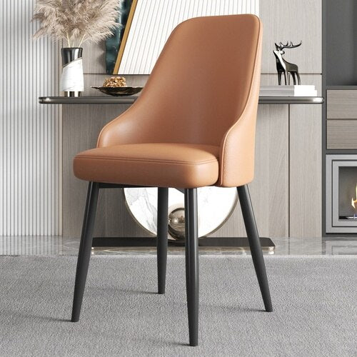 Designer Accent Living Room Chair Modern Leather Soft Sofa Chair Irregular Backrest Modern Cadeiras Living Room Furniture