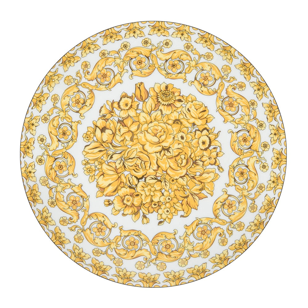 Gold Round Carpets Living Bedroom Area Rug Room Bedside Chair Mat European Style Home Decoration Carpet Tatami Mat Alfombras
