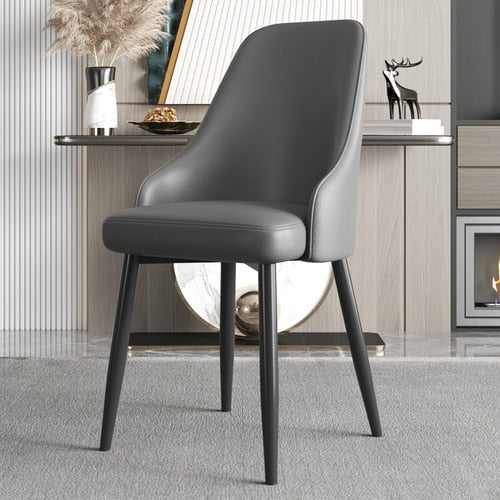 Designer Accent Living Room Chair Modern Leather Soft Sofa Chair Irregular Backrest Modern Cadeiras Living Room Furniture