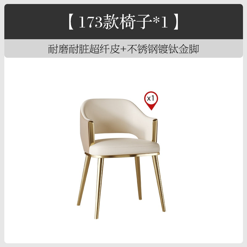 Kitchen Dining Chairs Accent Lazy Lounge Anti-slip Living Room Ergonomic Designer Chair Modern Desk Sillas Home Furniture