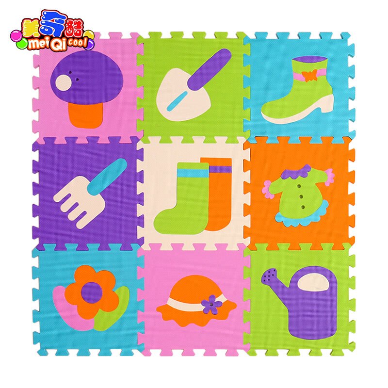 Children's soft developing crawling rugs,baby play puzzle number/letter/cartoon eva foam mat,pad floor for baby games 30*30*1cm