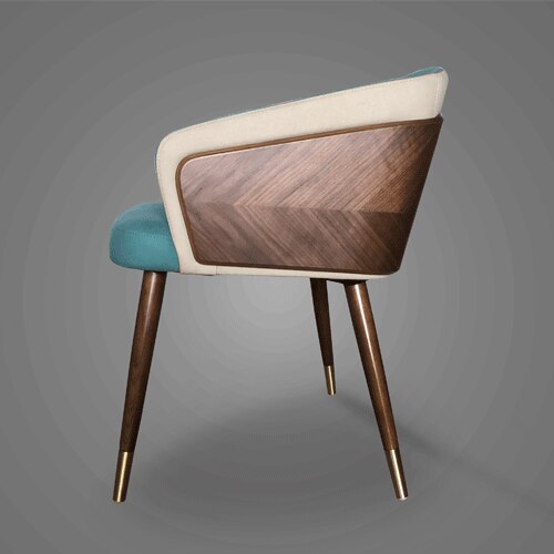 Living Room Minimalist Dining Chair Accent Wooden High Quality Lounge Chairs Comfortable Sillas Comedores Home Furniture HY50DC