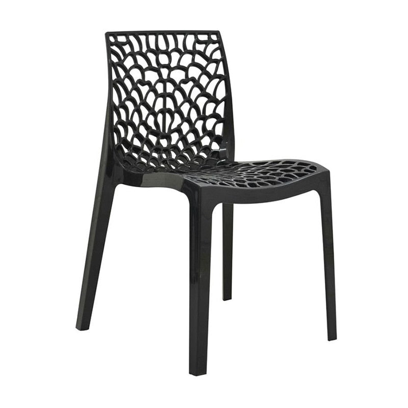 Nordic Acrylic Dining Chair Accent Adult Back Living Room Modern Minimalist Dining Chair Plastic Silla Comedor Home Furniture