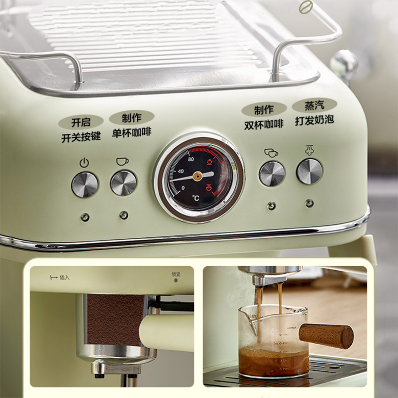 Automatic Espresso Coffee Machine 20 Bar Cappuccino Latte Coffee Maker All-in-one Espresso Machine with Milk Froth