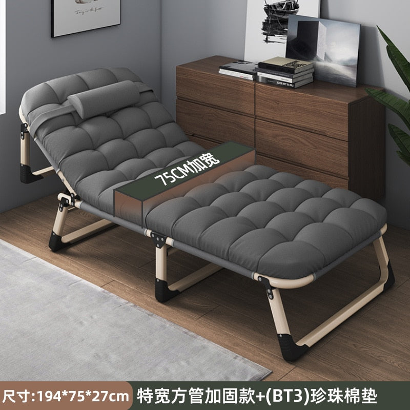 Folding bed single bed siesta siesta bed escort portable multifunctional marching bed office lounge chair