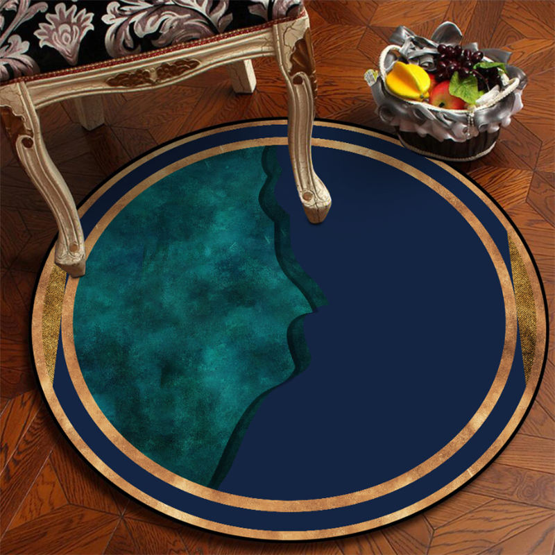 MiRcle Sweet Fashional Design Rong Rugs For Living Room Carpet Bedroom Home Decor Chair Mat Green Gold Style Anti Slip Delicate