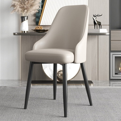 Designer Accent Living Room Chair Modern Leather Soft Sofa Chair Irregular Backrest Modern Cadeiras Living Room Furniture