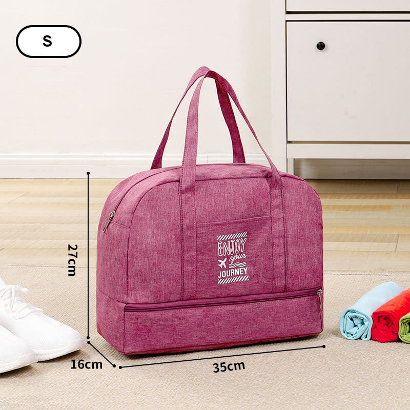 Fashion Folding Travel Bag Women Oxford Travel Weekend Overnight Bags Large Capacity Hand Luggage Tote Duffel Accessor Supplies