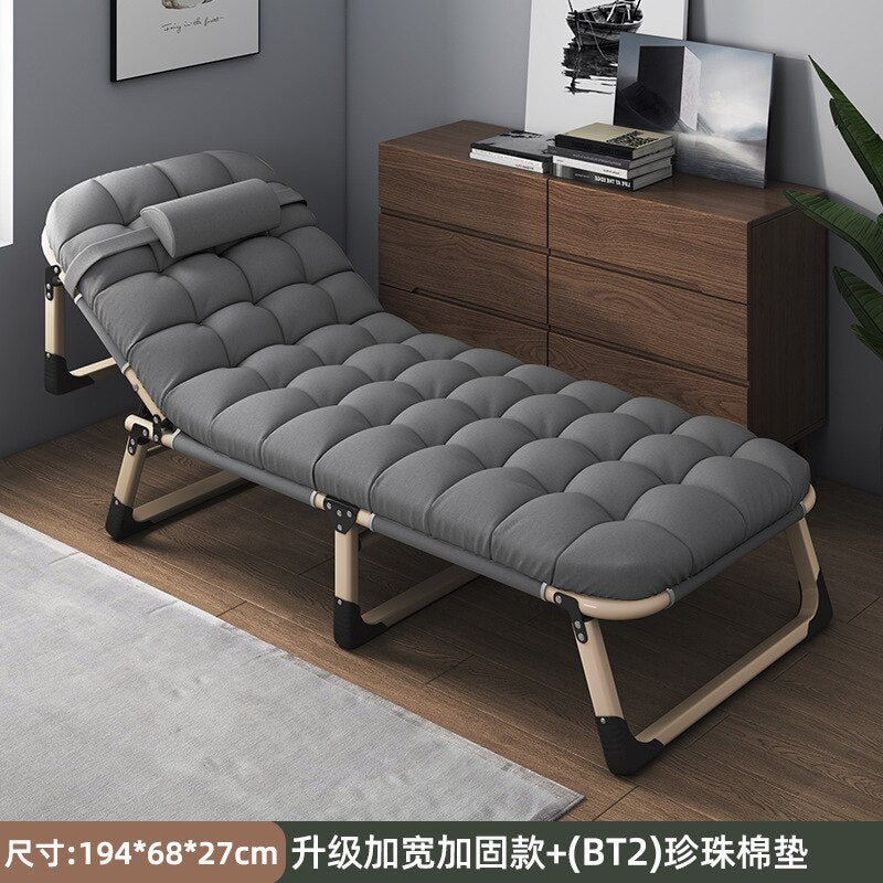 Folding bed single bed siesta siesta bed escort portable multifunctional marching bed office lounge chair
