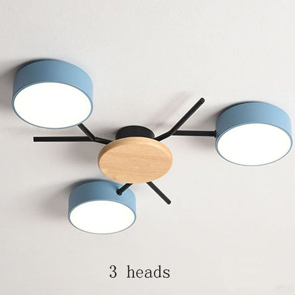 Modern Wooden LED Ceiling Chandeliers Home Decoration for Living Room Bedroom Kitchen Dining Room Lights Indoor Pendant Lamps