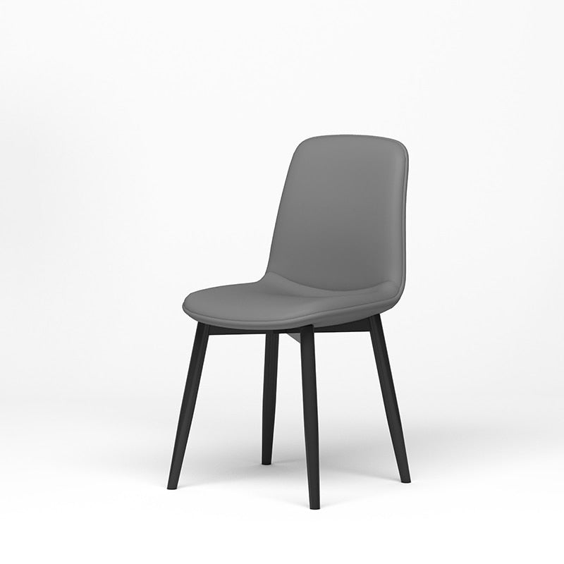 Leather Dining Chair Accent Headboards Ergonomic Living Room Nordic Chair Modern Kitchen Chaises Salle Manger Leisure Furniture