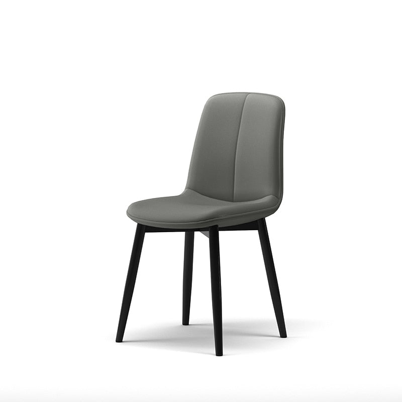 Leather Dining Chair Accent Headboards Ergonomic Living Room Nordic Chair Modern Kitchen Chaises Salle Manger Leisure Furniture