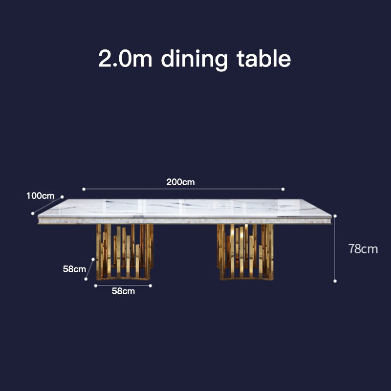 Luxury Modern Dining Table Chair Marble Desk Coffee Kitchen Tables Console Dining Table Mobile Table A Manger Home Furnitures