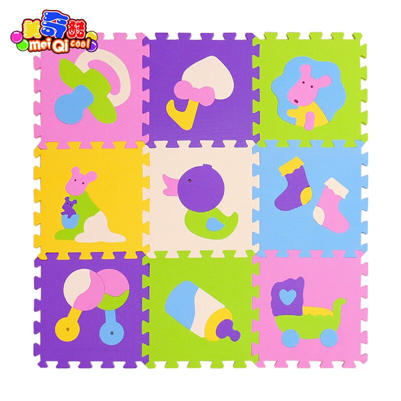 Children's soft developing crawling rugs,baby play puzzle number/letter/cartoon eva foam mat,pad floor for baby games 30*30*1cm