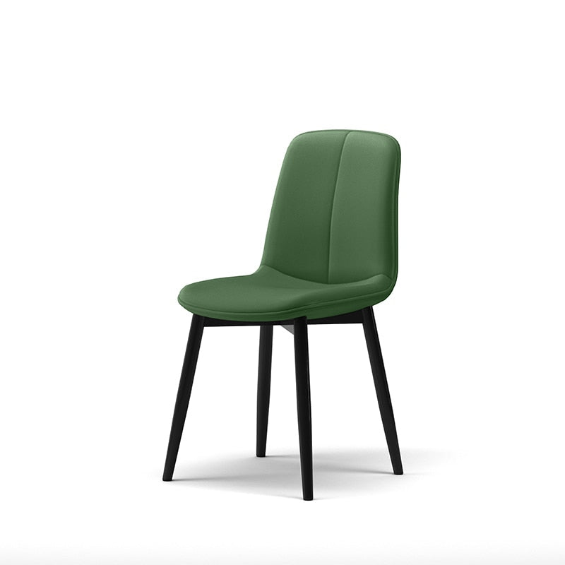 Leather Dining Chair Accent Headboards Ergonomic Living Room Nordic Chair Modern Kitchen Chaises Salle Manger Leisure Furniture