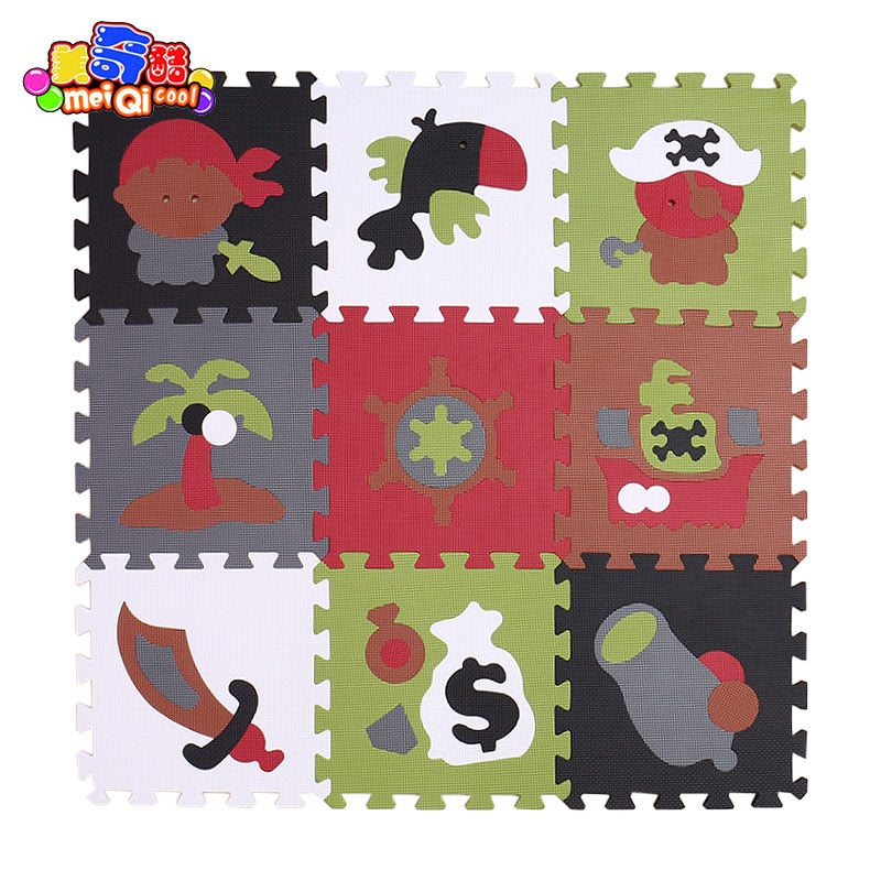 Children's soft developing crawling rugs,baby play puzzle number/letter/cartoon eva foam mat,pad floor for baby games 30*30*1cm