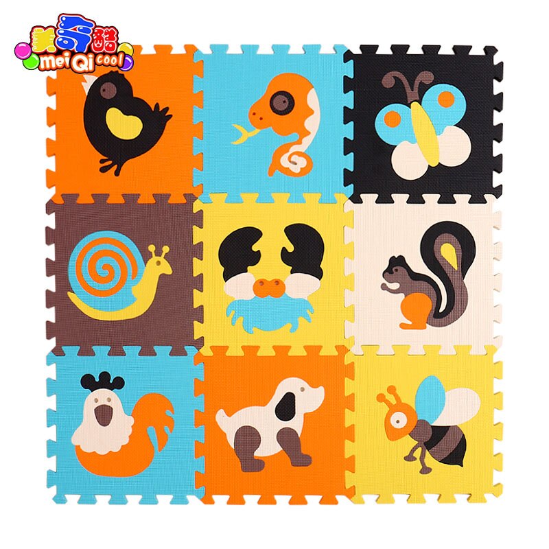 Children's soft developing crawling rugs,baby play puzzle number/letter/cartoon eva foam mat,pad floor for baby games 30*30*1cm