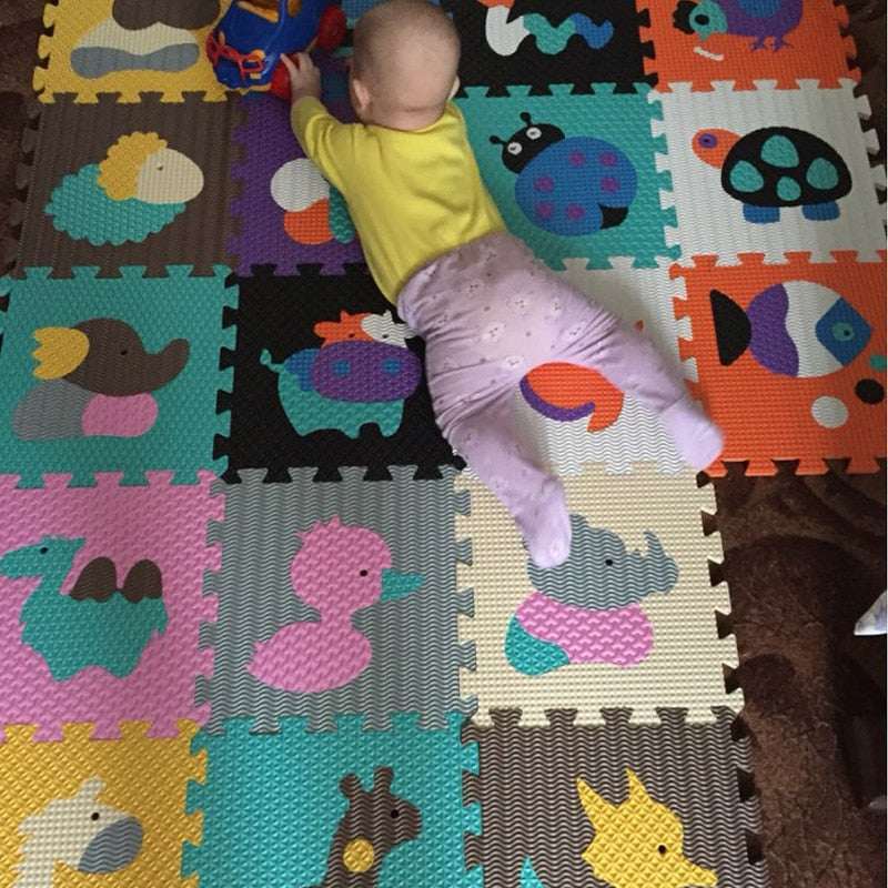 Children's soft developing crawling rugs,baby play puzzle number/letter/cartoon eva foam mat,pad floor for baby games 30*30*1cm