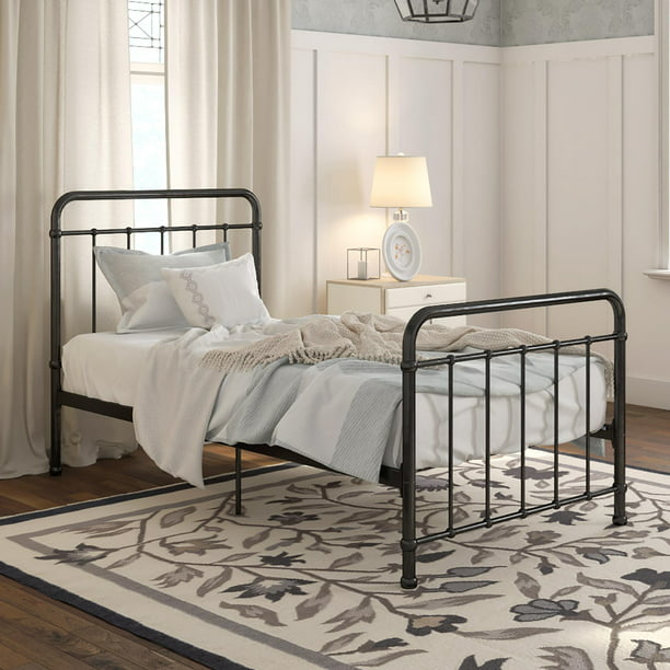 Better Homes & Gardens Kelsey Twin Metal Bed, Black bedframe bedroom furniture