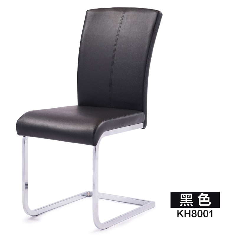 Designer Leather Dining Chairs Accent Office Chaise Lounge Metal Living Room Chairs Ergonomic Bow Muebles Minimalist Dseign