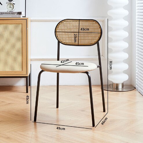 Living Room Outdoor Designer Dining Chairs Nordic Auxiliary Portable Accent Dining Chairs Relaxing Stuhl Balcony Furniture