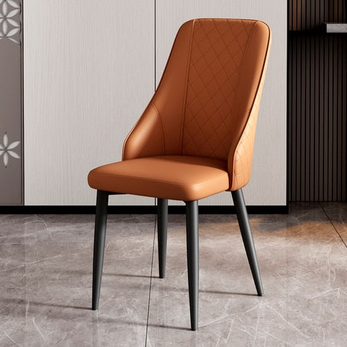 Designer Accent Living Room Chair Modern Leather Soft Sofa Chair Irregular Backrest Modern Cadeiras Living Room Furniture