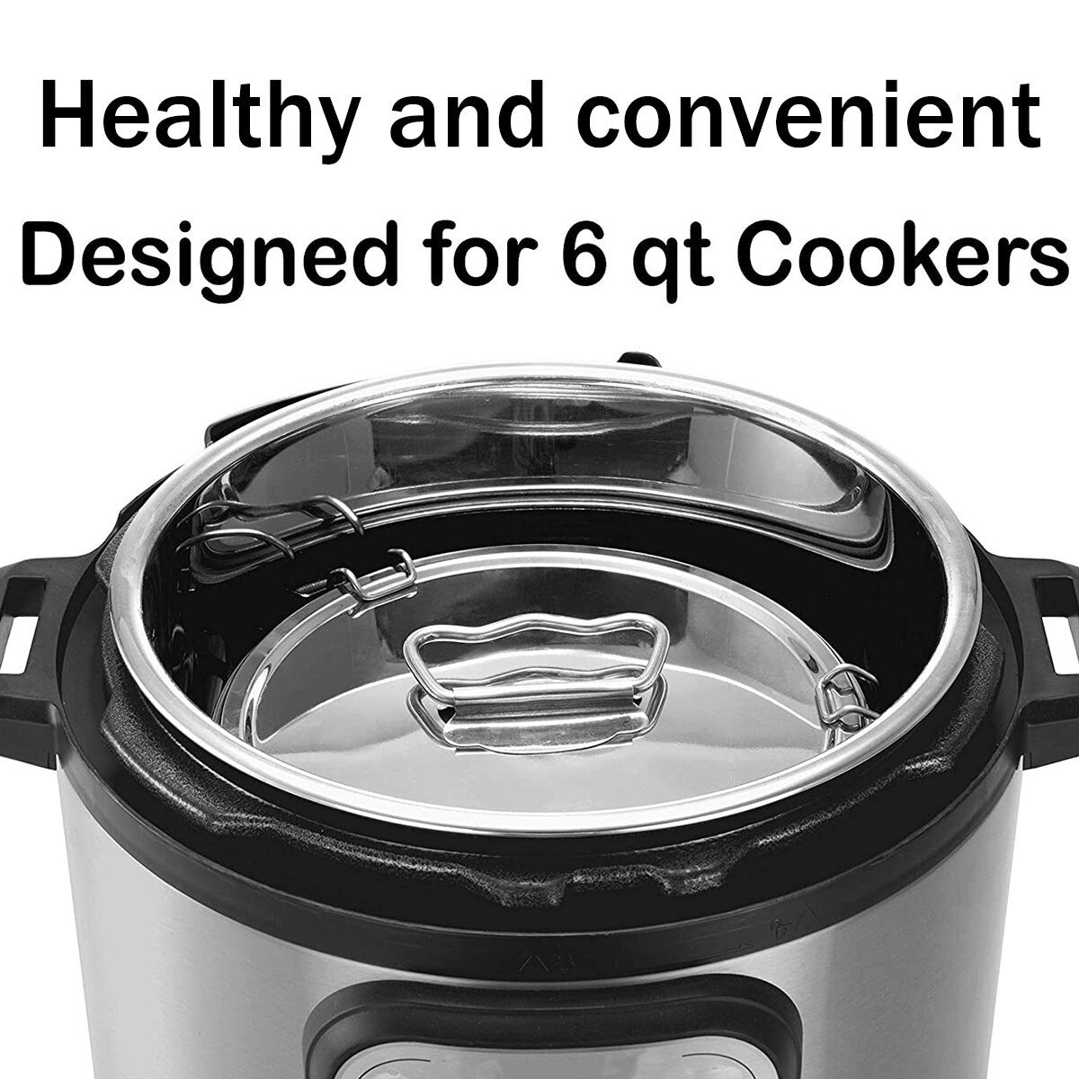 1.5QT Stainless Steel Flan Mold Cake Baking Pan for 6QT 8QT Instant Pot Chocolate Pastry Pudding Flan Mould Kitchen Accessories