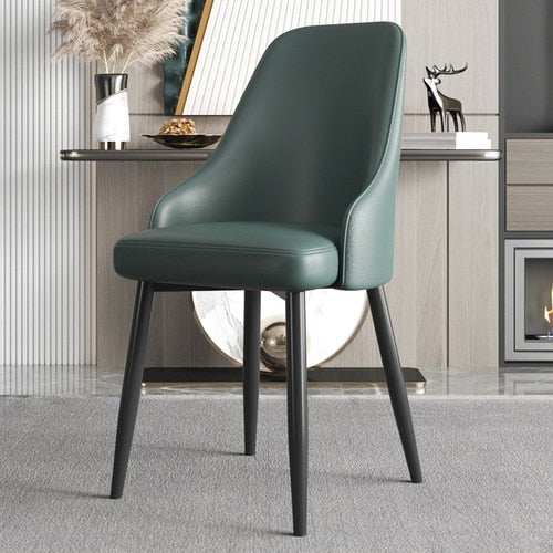 Designer Accent Living Room Chair Modern Leather Soft Sofa Chair Irregular Backrest Modern Cadeiras Living Room Furniture