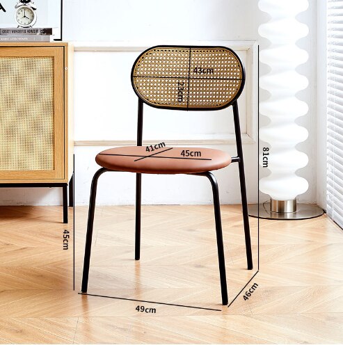 Living Room Outdoor Designer Dining Chairs Nordic Auxiliary Portable Accent Dining Chairs Relaxing Stuhl Balcony Furniture