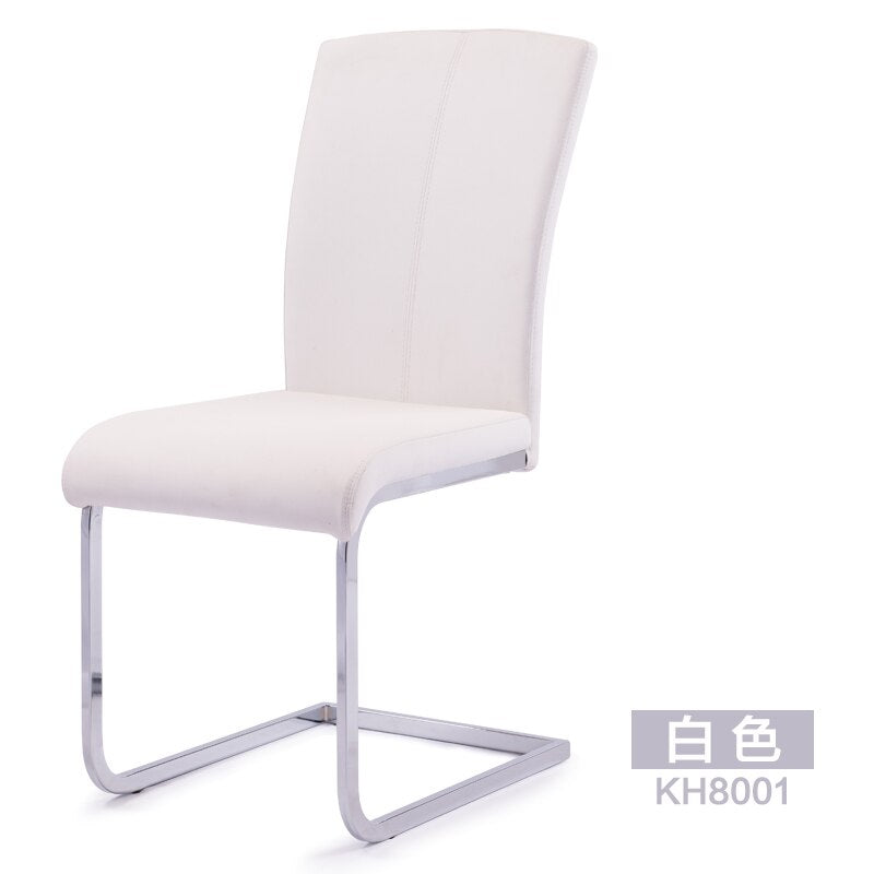 Designer Leather Dining Chairs Accent Office Chaise Lounge Metal Living Room Chairs Ergonomic Bow Muebles Minimalist Dseign