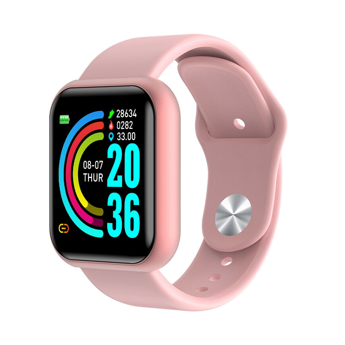 D20 Color Touch Screen Waterproof Bluetooth Smart Fitness Bracelet Y68 Health Blood Pressure Heart Rate Sleep Sports Band Watch