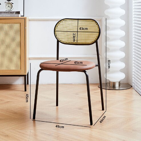 Living Room Outdoor Designer Dining Chairs Nordic Auxiliary Portable Accent Dining Chairs Relaxing Stuhl Balcony Furniture