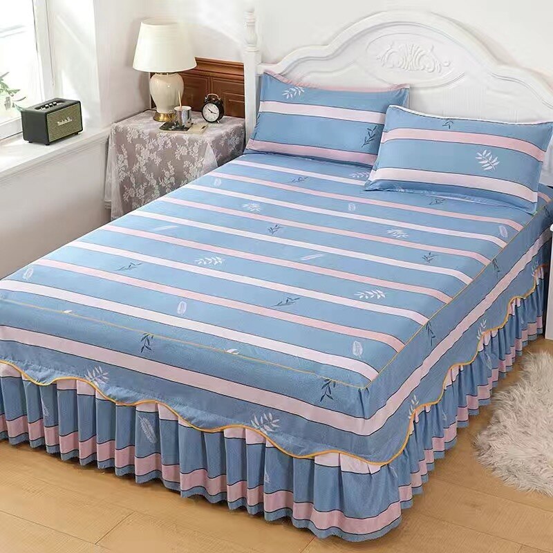 3 Pcs Bedding Smooth Quilted Bedspread on The Bed Light Luxury Home Linen Bed Sheet Set with Pillowcases for Queen King Size Bed