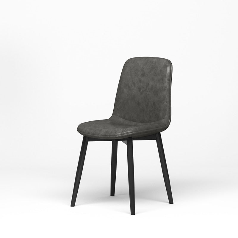Leather Dining Chair Accent Headboards Ergonomic Living Room Nordic Chair Modern Kitchen Chaises Salle Manger Leisure Furniture