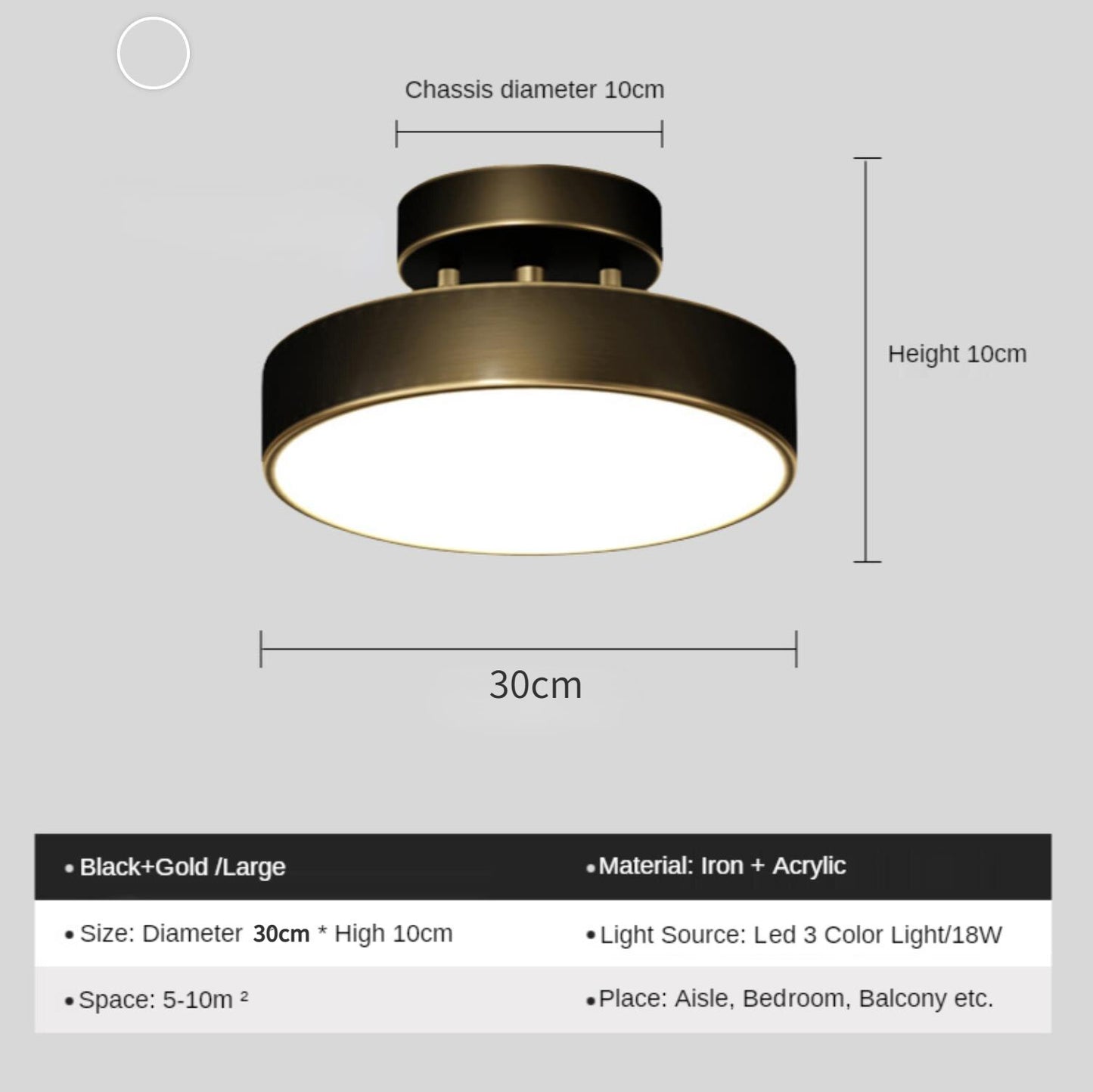 New Gold Ceiling Lamp Nordic Lighting Luxury Corridor Living Room Bedroom Hallway Interior Front Porch Kitchen Decoration Light