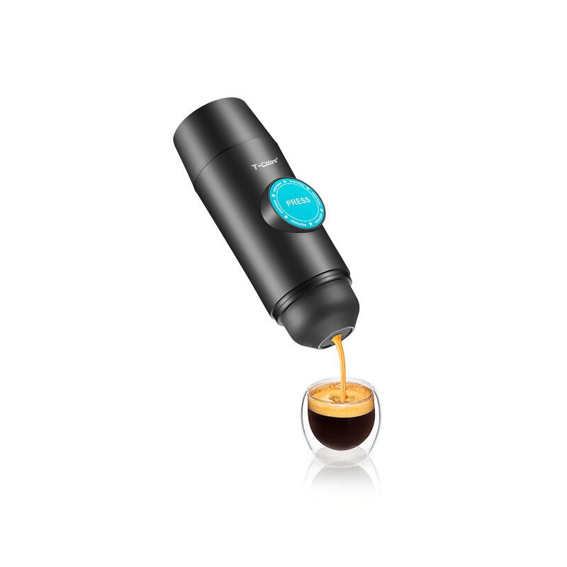 Portable Mini Espresso Machine - Car Coffee Maker 20 BAR Compatible with Nespresso Pods & Ground Coffee - Camping, RV, Travel