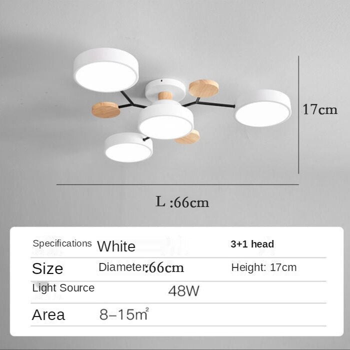 Modern Wooden LED Ceiling Chandeliers Home Decoration for Living Room Bedroom Kitchen Dining Room Lights Indoor Pendant Lamps