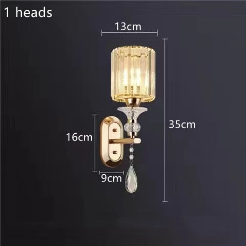 Nordic light luxury living room led crystal chandelier modern minimalist luxury dining room bedroom gold and black ceiling lamps