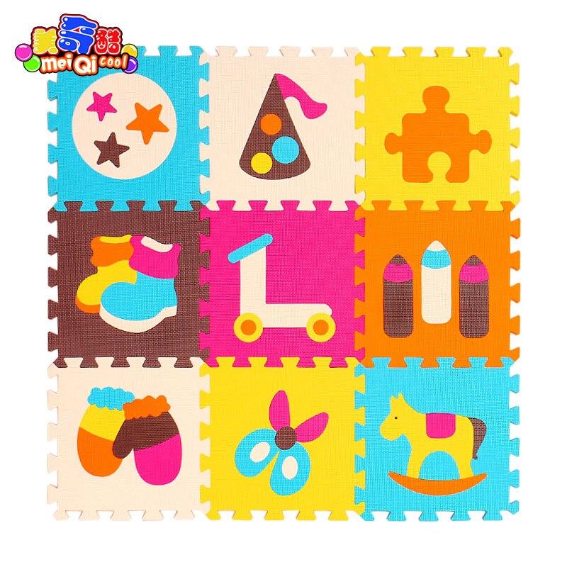 Children's soft developing crawling rugs,baby play puzzle number/letter/cartoon eva foam mat,pad floor for baby games 30*30*1cm