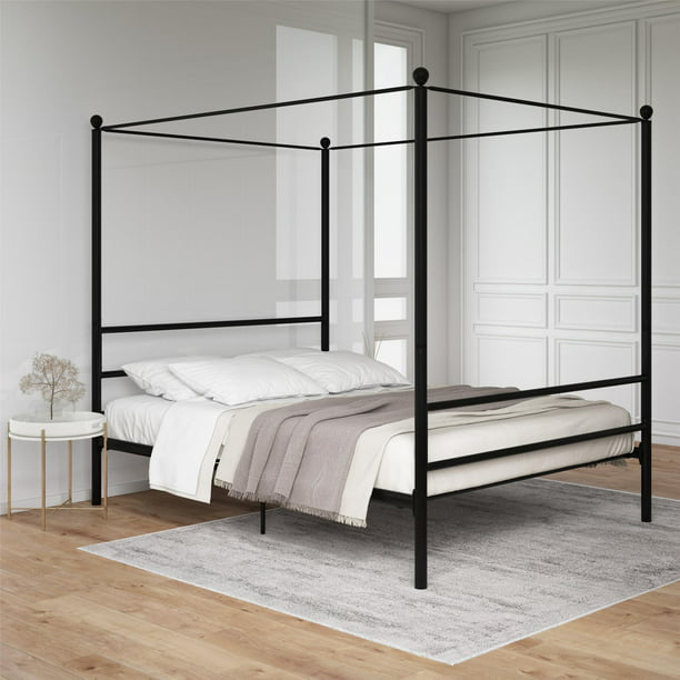 Mainstays Metal Canopy Bed bedframe bedroom furniture