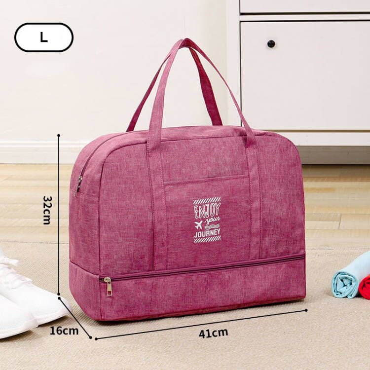 Fashion Folding Travel Bag Women Oxford Travel Weekend Overnight Bags Large Capacity Hand Luggage Tote Duffel Accessor Supplies