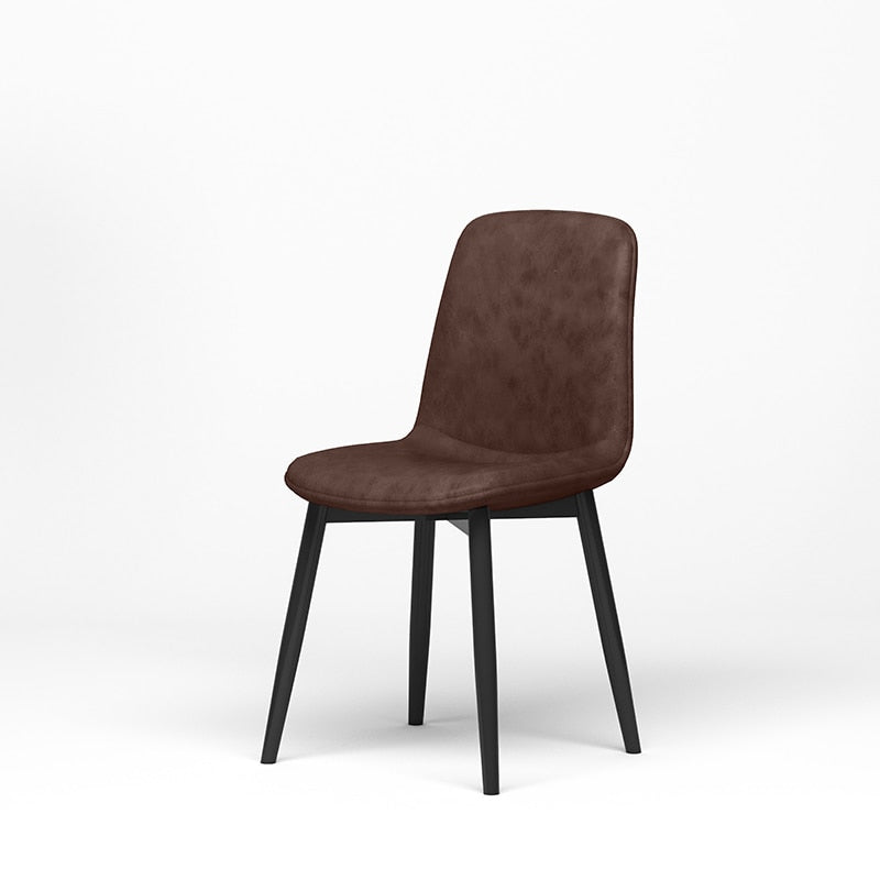 Leather Dining Chair Accent Headboards Ergonomic Living Room Nordic Chair Modern Kitchen Chaises Salle Manger Leisure Furniture