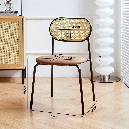 Living Room Outdoor Designer Dining Chairs Nordic Auxiliary Portable Accent Dining Chairs Relaxing Stuhl Balcony Furniture