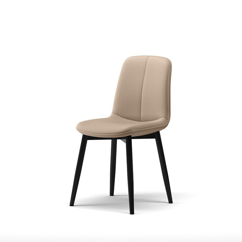 Leather Dining Chair Accent Headboards Ergonomic Living Room Nordic Chair Modern Kitchen Chaises Salle Manger Leisure Furniture