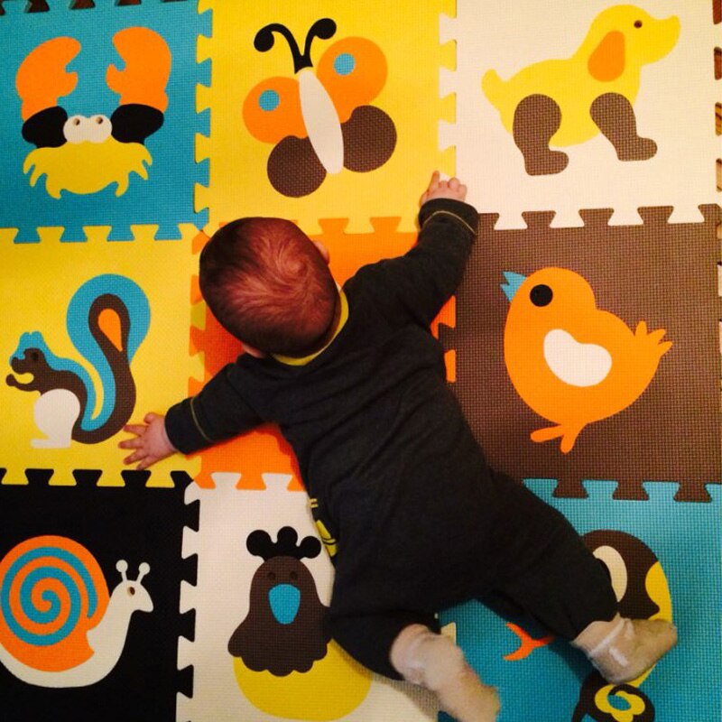 Children's soft developing crawling rugs,baby play puzzle number/letter/cartoon eva foam mat,pad floor for baby games 30*30*1cm
