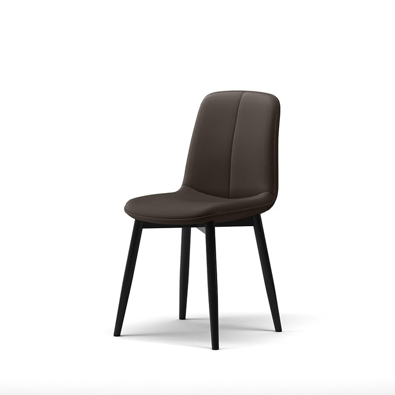 Leather Dining Chair Accent Headboards Ergonomic Living Room Nordic Chair Modern Kitchen Chaises Salle Manger Leisure Furniture