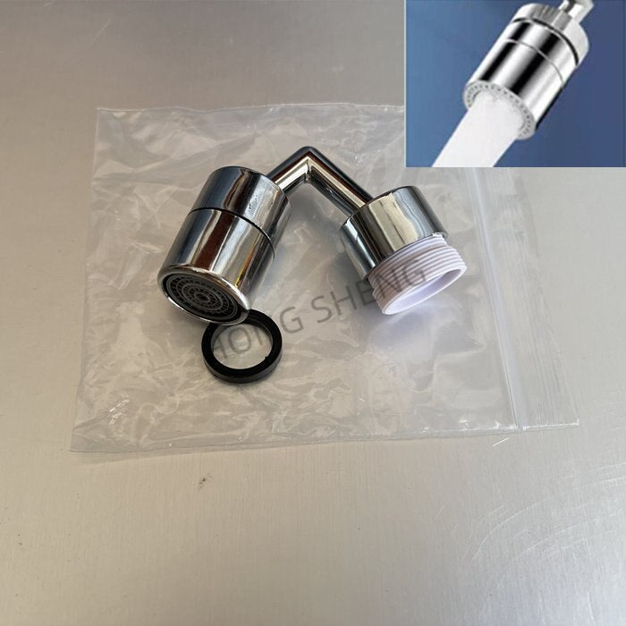 Robotic Arm Kitchen Faucet Aerator 1080° Rotation Extender Adapter Splash-proof Swivel Water Saving Plastic Faucet Spray Head