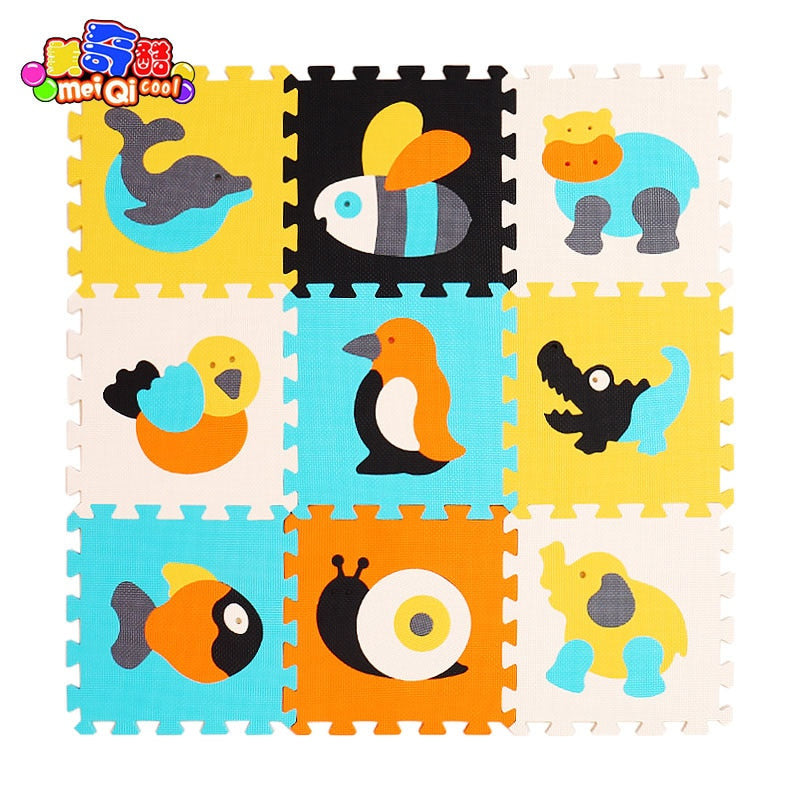 Children's soft developing crawling rugs,baby play puzzle number/letter/cartoon eva foam mat,pad floor for baby games 30*30*1cm