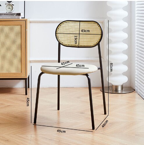 Living Room Outdoor Designer Dining Chairs Nordic Auxiliary Portable Accent Dining Chairs Relaxing Stuhl Balcony Furniture